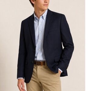 Lauren Ralph Lauren Men's Navy Two Button Sport Coat Blazer 20R Classic Fit